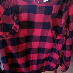 Girls Buffalo Check Blouse